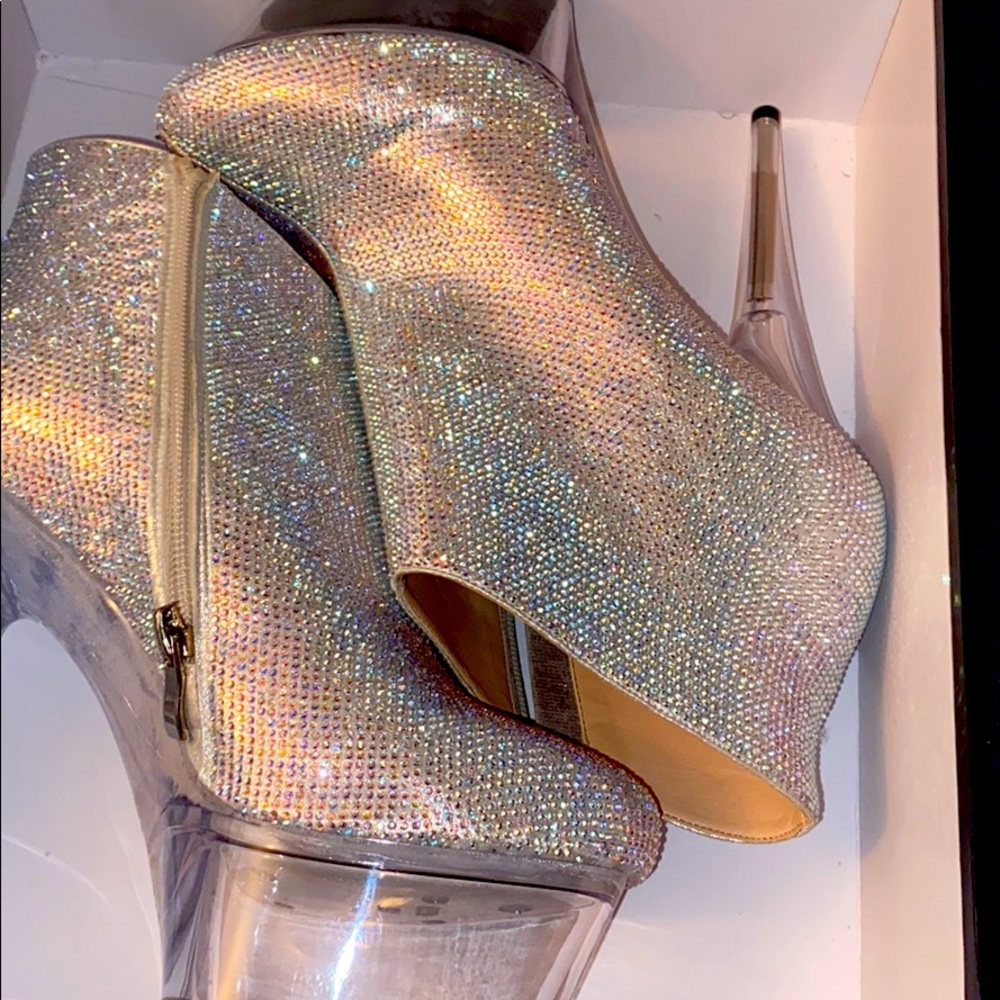 6” Rhinestone stiletto bootie